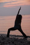 Yoga Pictures on Beach of Amy 030