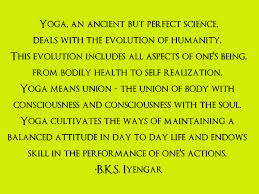 Iyengar on yoga